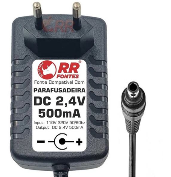 Fonte Carregador Parafusadeira Black Decker 2,4v 9073 9072 1