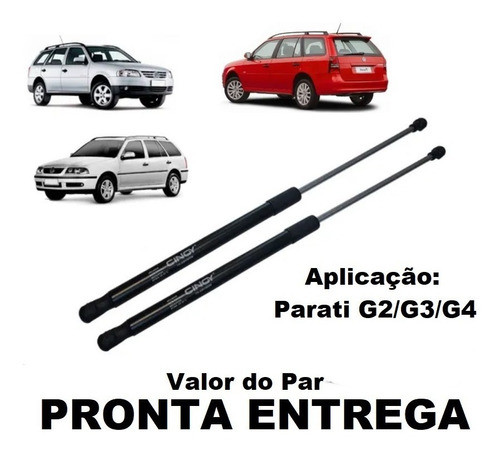 Par Amortecedor Tampa Traseira Porta Malas Parati G2 G3 G4 1