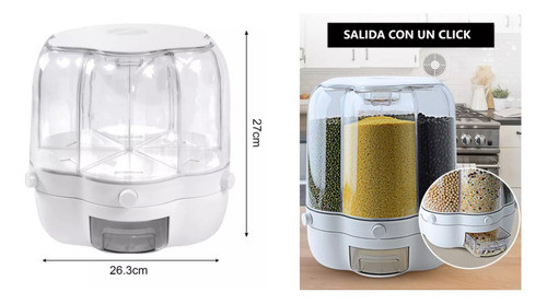 Dispensador Para Cereales O Granos Contenedor De 6 Espacios 1