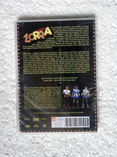 Dvd Zorra Total 600 (2012) Novo Original Lacrado!! 1