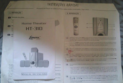 Fusivel E Manual Do Home Theater Lenoxx Ht310 1