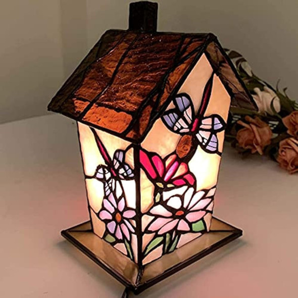 Bieye L10781 Birdhouse Tiffany Style Lámpara De Mesa Con Vit 0 Bieye L10781 Birdhouse Tiffany Style Lámpara De Mesa Con Vit 0