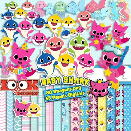 Cliparts Papeles Digitales Imagenes Png Baby Shark 0