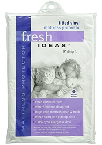 Fresh Ideas Protector De Colchón Impermeable 100% Vinilo Hip 1