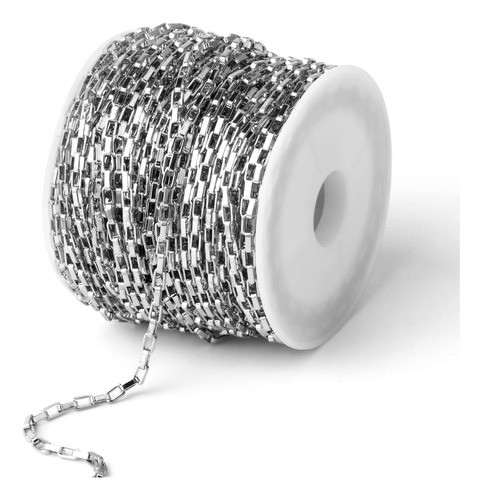 Cadena Para Bijouterie Acero Inox 2mm  10m 1 Rollo 0