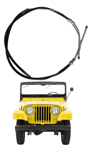 Cabo De Freio De Mão Traseiro Jeep Ford Willys Após 1960 0