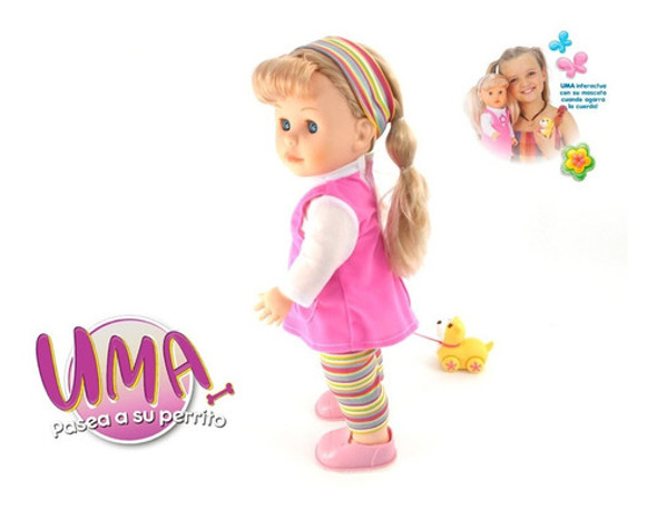 Uma Pasea A Su Perrito - Lalelu Camina Canta Y Habla Muñeca 1