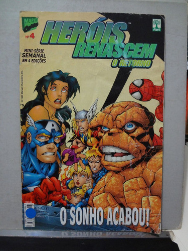 Gibis Hqs Herois Renascem O Retorno Nº 4 De 4 Sonho Acabou 0