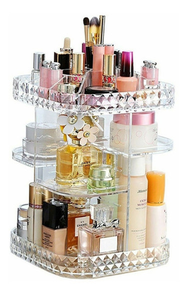 Organizador Porta Maquiagem Pincel Batom Giratorio Acrílico 0 Organizador Porta Maquiagem Pincel Batom Giratorio Acrílico 0