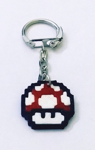 Llavero Honguito Mario Bross Hongo Gammer 0