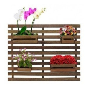 Floreira Jardim Vertical 4 Cachepôs100 X 80cm Cor Imbuia 0