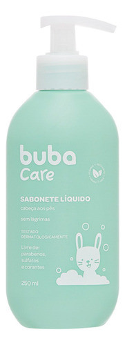 Sabonete Líquido Bebê Infantil 100% Vegana Buba Care 250ml 0