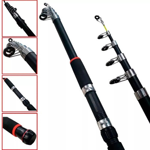 Caña 2.70 Mts Telescópica Red Fish Pejerrey Variada Oferta 1