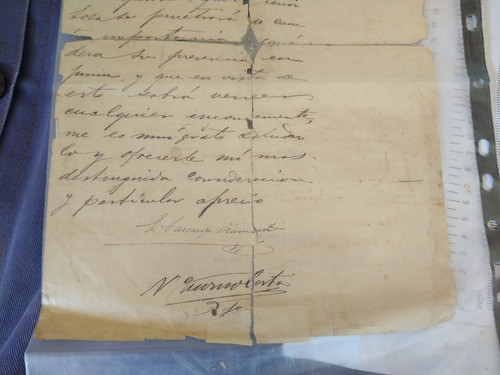 Antigua Carta Manuscrita Asociacion Electoral 1872 #7 1