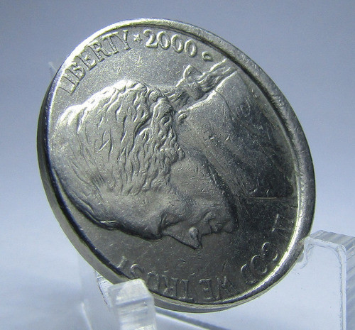 Usa 2 Monedas De 5 Centavos 2000 D Jefferson Km-a192 Xf+ 1