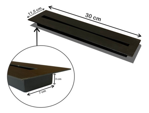 Queimador Para Lareira Ecológica Álcool Etanol 30cm 1 Queimador Para Lareira Ecológica Álcool Etanol 30cm 1