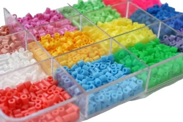 15 Colores Hama Beads+pinza+papel+1 Base 15 Cm 1500 Unidades 0