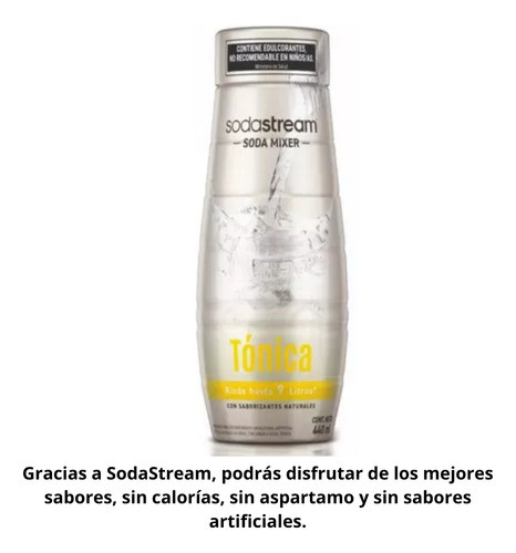 Sodastream Soda Mixer Tonica Saborizante Gaseosas Bebidas 1