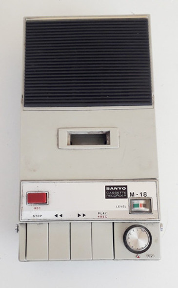 Grabador Reproductor De Cassette Sanyo M-18 - No Envío - Xl1 1