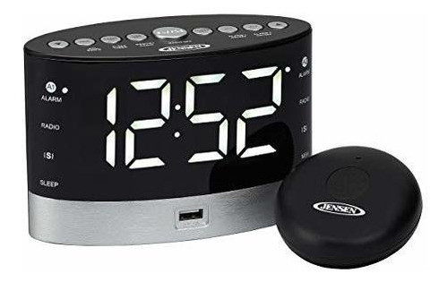 Radio Reloj Despertador Doble Digital Jensen Jcr-255 Am / Fm 0