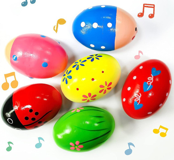 Maracas En Forma De Huevos De Madera Set X3 Ltf Shop 1