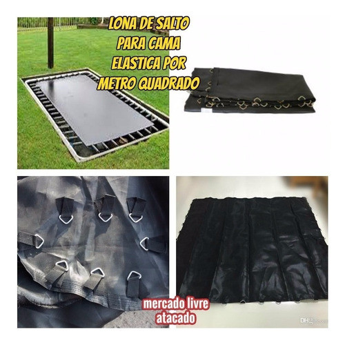 Lona De Salto 2.00x2.00+50 Mola+50 Triang.c/fita+8mt F.larga 0