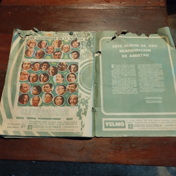 Album D Figurita Oro Del Espetaculo Con Detalles Y Faltantes 1