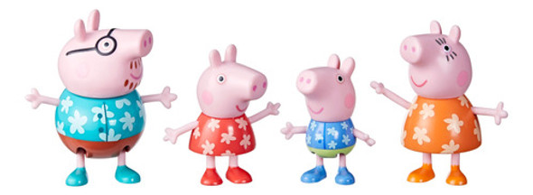 Peppa Pig Y Su Familia Pack X 4 Vacaciones - Hasbro 1