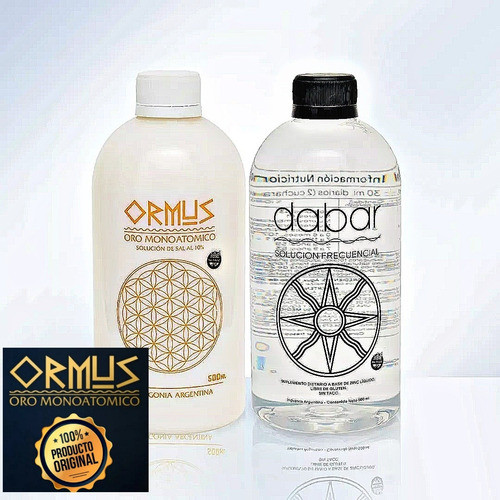 Combo Ormus 500ml + Solucion Frecuencial Dabar A Base D/zinc 0