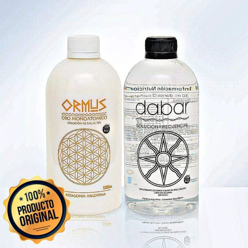Combo Ormus 500ml + Solucion Frecuencial Dabar A Base D/zinc 1