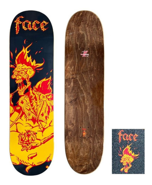 Shape Face Skate Maple 8.5 Muertos Chile Gris 0 Shape Face Skate Maple 8.5 Muertos Chile Gris 0