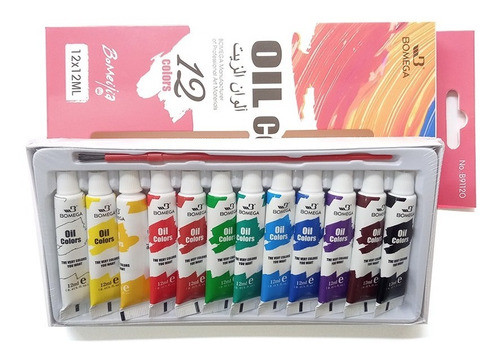 Set De Oleos Kit X12 Pomos 12ml 12colores 0