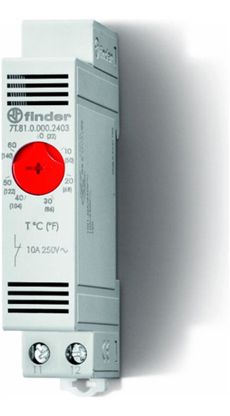 Termostato Finder Serie 7t 0-60°c P/calefacción 1nc 0