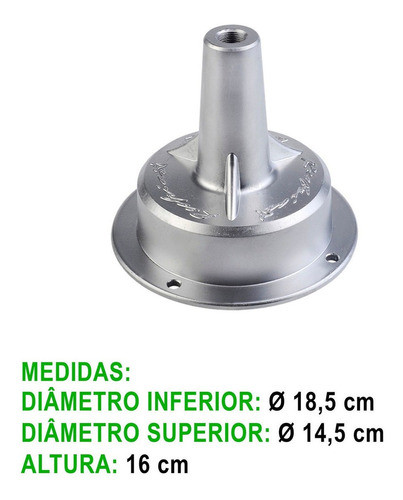 Flange Rodoar Roda Cubo Carreta Randon Nova (kit C/ 6) 1