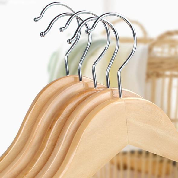 Perchas De Madera Lustrada Elegante Diseño Pack 96 Unidades 1