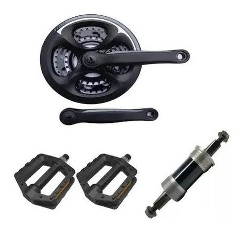 Pe De Vela Padrão Shimano + Pedal + Eixo Central Bicicleta 0