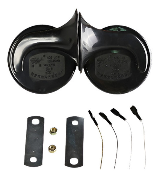 2pcs Caracol Doble Tono Ruidoso Claxon Eléctrico Universal 1 0