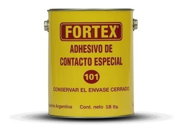 Cemento De Contacto Fortex 101 X 18 Lt Cuero Goma Madera 0