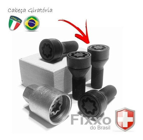 Kit Parafuso Antifurto Trava Roda Black Bmw  520 530 535 540 1