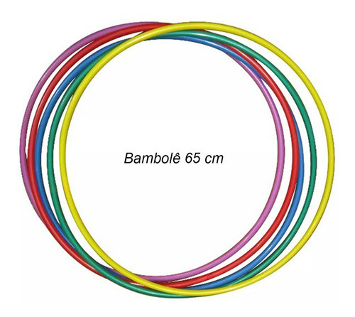 10 Bambolê Grande 65cm Colorido Exercícios Fitness Promoção 1