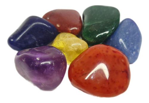 7kg Pedras Roladas Dos Sete Chakras (1kg De Cada) Oferta 0