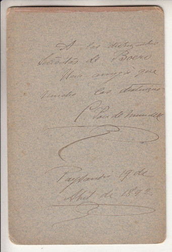 1892 Fotografia De Dama Estudio De Alfonso Mautone Paysandu 1