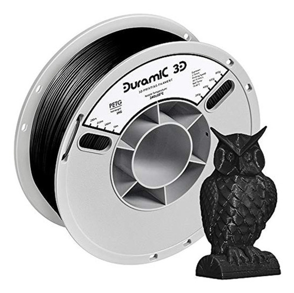 Duramic 3d Petg Filamento 1,75 Mm Negro, Filamento De Impres 0