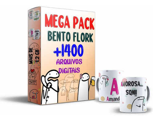 Pacote  Para Sublimação Bento Flork +1400 0