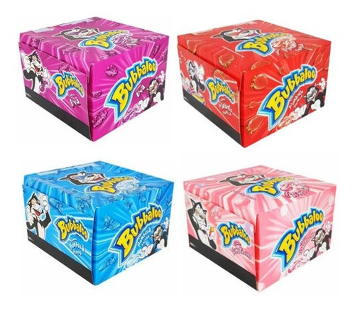 Babaloo Chiclete 4 Caixas Com 60 Unid / 4 Sabores 0