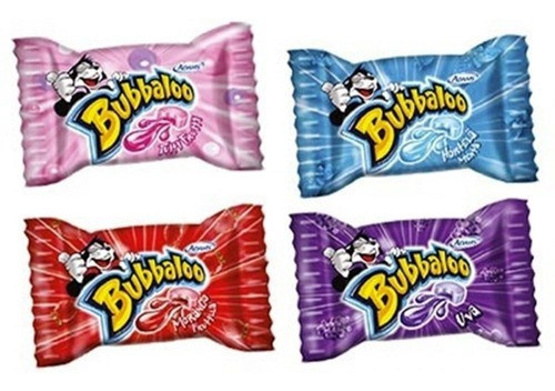 Babaloo Chiclete 4 Caixas Com 60 Unid / 4 Sabores 1
