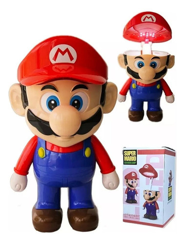 Velador / Lampara Led  Escritorio Super Mario Recargable Usb 0