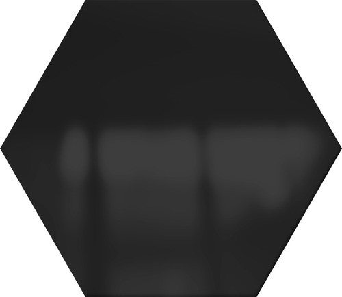 Ceramica Hexagono Negro Brillante 20x23 0