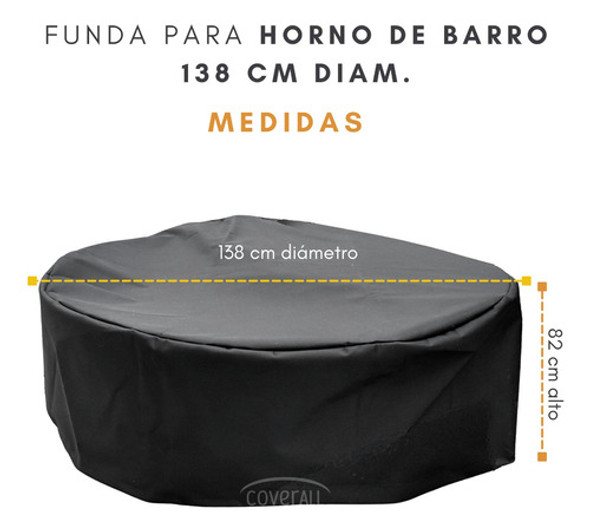 Funda Cubre Horno De Barro 138 X 82 Lona Gruesa 100% Imperm 1