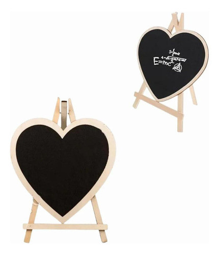 1 Placa Decorativa Coração Em Madeira Lousa Decoração 0